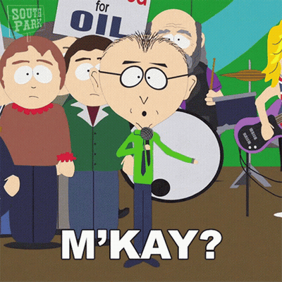South Park Character Holding Microphone GIF