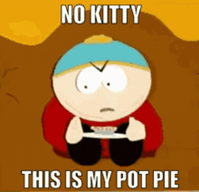 South Park Character Holding Pot Pie GIF