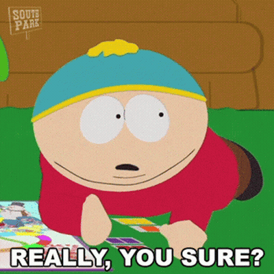 South Park Character Lying Playing Game Saying Really You Sure GIF