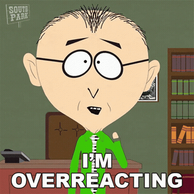 South Park Character Overreacting GIF