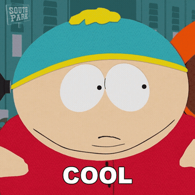 South Park Character Saying Cool GIF