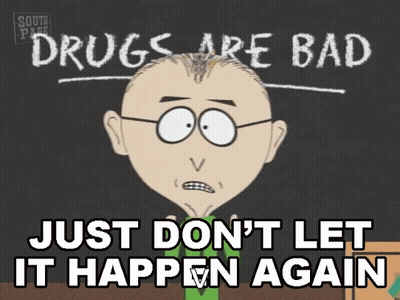 South Park Character Saying Drugs Are Bad GIF