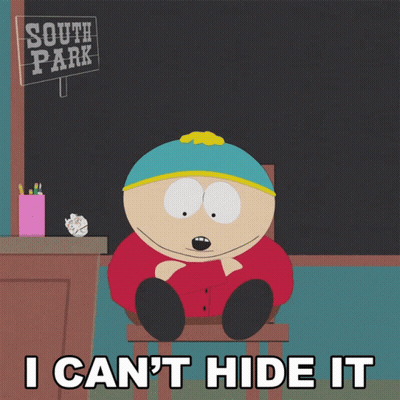South Park Character Saying I Can't Hide It