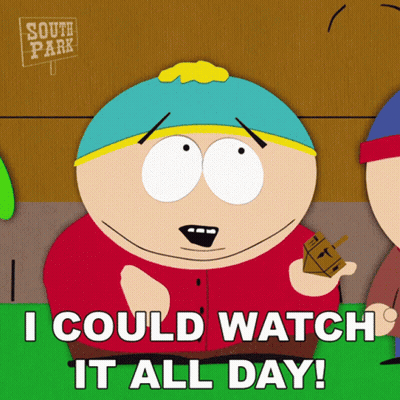 South Park Character Saying I Could Watch It All Day GIF