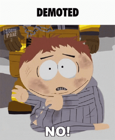 South Park Character Saying No GIF