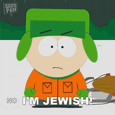 South Park Character Saying No I'm Jewish GIF