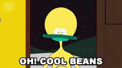 South Park Character Saying Oh Cool Beans GIF
