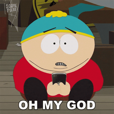 South Park Character Saying Oh My God GIF