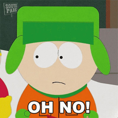 South Park Character Saying Oh No GIF