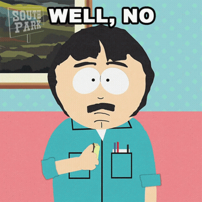South Park Character Saying Well No GIF