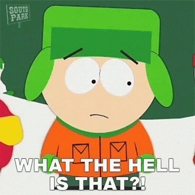 South Park Character Saying What The Hell Is That GIF