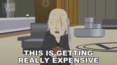 South Park Character Says This Is Getting Really Expensive Sitting On Couch GIF