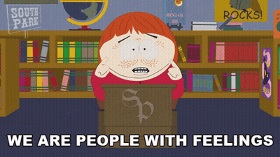South Park Character Sitting At Desk GIF