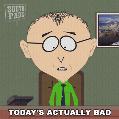 South Park Character Sitting At Desk GIF