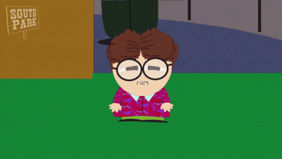 South Park Character Sitting In Grass GIF