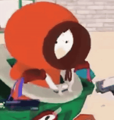 South Park Character Sitting On Green Chair GIF