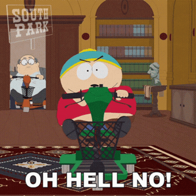 South Park Character Sitting On Green Scooter GIF