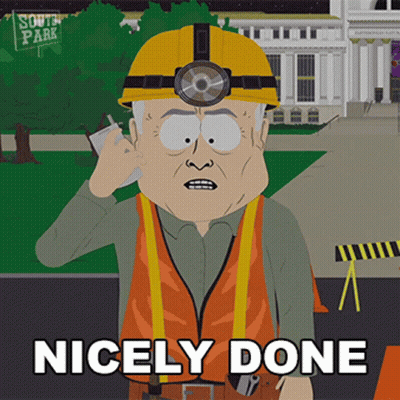 South Park Character Talking On Cell Phone GIF