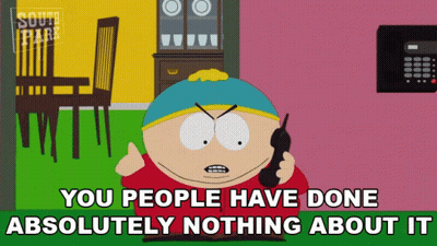 South Park Character Talking On Walkie Talkie GIF