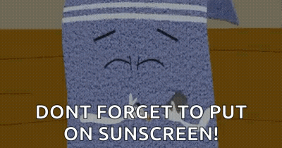 South Park Character Telling Sunscreen GIF