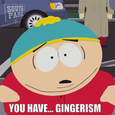 South Park Character With Gingerism Text GIF