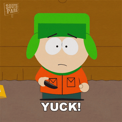 South Park Character With Yuck GIF