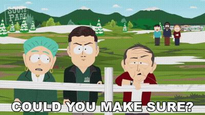 South Park Characters Behind Fence GIF