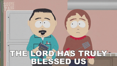 South Park Characters Blessed By Lord GIF