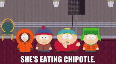 South Park Characters Eating Chipotle GIF