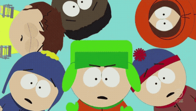 South Park Characters Looking At Sky GIF