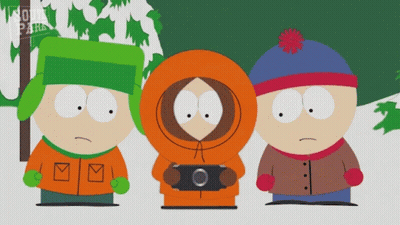 South Park Characters One Holding Camera GIF