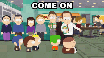 South Park Characters Saying Come On GIF