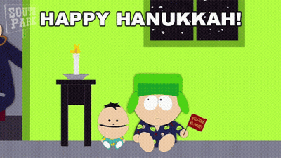 South Park Characters Saying Happy Hanukkah GIF