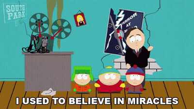 South Park Characters Saying I Used To Believe In Miracles GIF