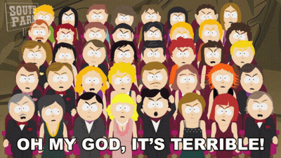 South Park Characters Saying Oh My God It's Terrible GIF