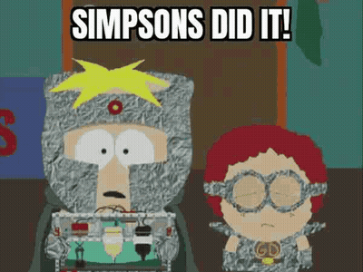 South Park Characters Simpsons Did It GIF
