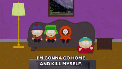 South Park Characters Sitting On Couch GIF