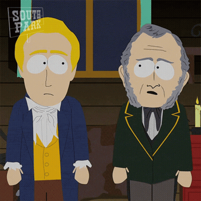 South Park Characters Standing In Dark Room GIF