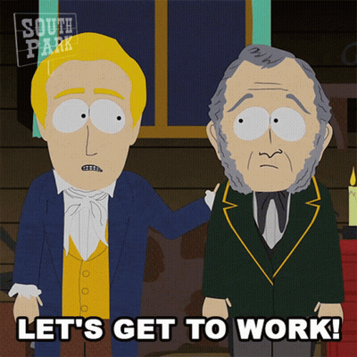 South Park Characters Standing Together GIF