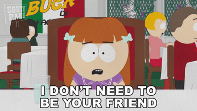 South Park Girl Sitting At Table GIF
