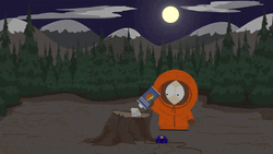 South Park Kenny McCormick Pouring Gas GIF