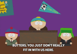 South Park Kicked Out Does Not Fit In GIF