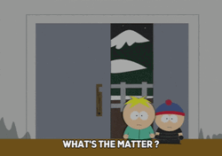 South Park Kids Coming Out Of Door GIF