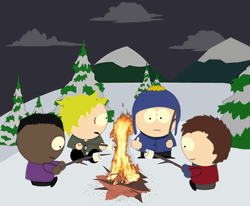South Park Lake Camping Campfire GIF