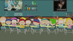 South Park Laughing Pupils In The Classroom GIF
