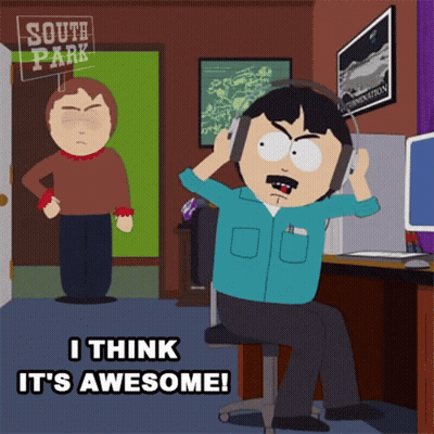 South Park Man Wearing Headphones GIF