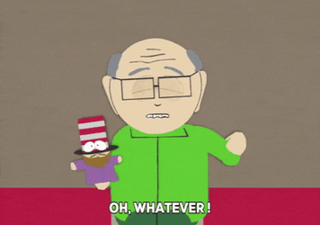 South Park Mr Garrison Eye Roll GIF