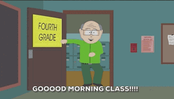 South Park Mr. Garrison Good Good Morning  GIF
