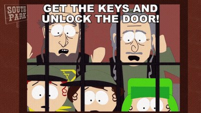 South Park Poster Group Behind Bars GIF