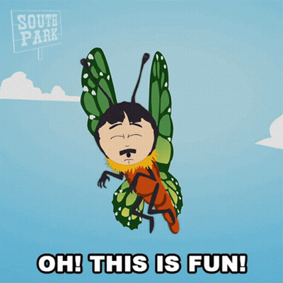 South Park Poster With Butterfly And Oh! This Is Fun GIF